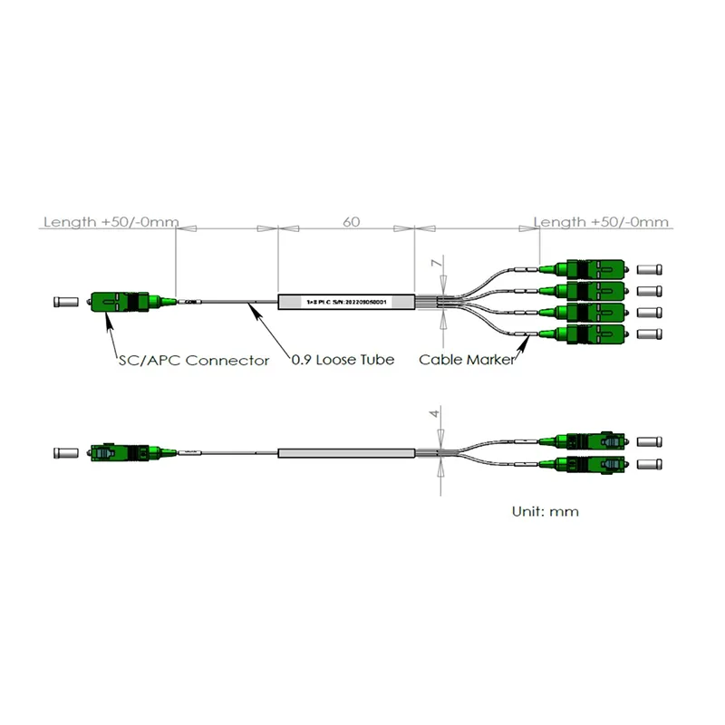 1*8 PLC 스플리터
