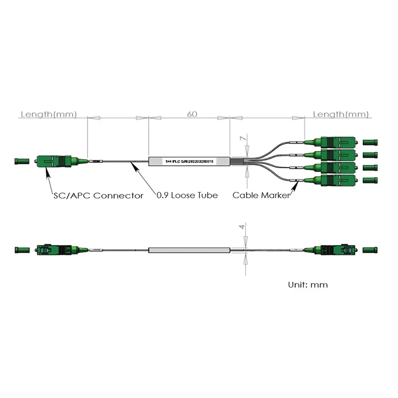 1*4 1*8 PLC 스플리터
