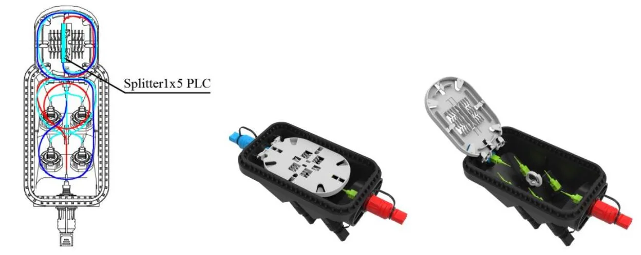 Pre-connectorized Fiber Optic Cable Distribution Box GFS-004-007C