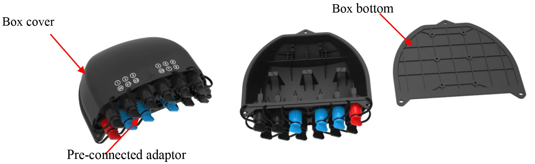 Pre-connectorized Fiber Optic Cable Distribution Box GFS-12BY&-1&-2